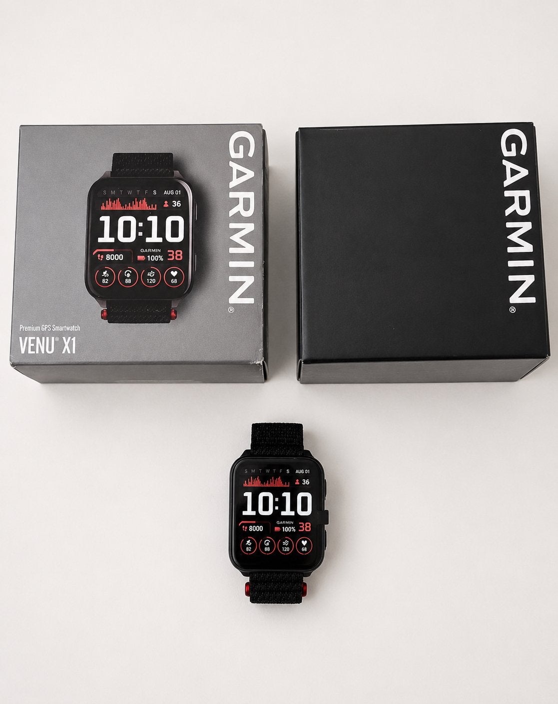 Garmin Venu X1 Amoled Sapphire Zwart Nieuw, Verzenden, Zwart, Nieuw, Waterdicht