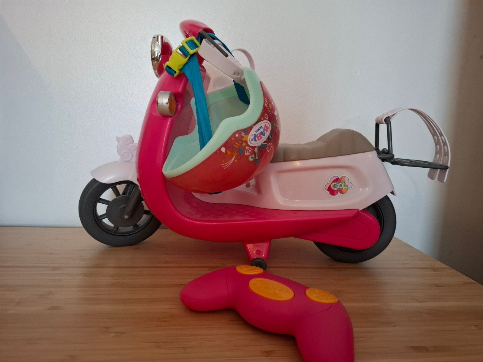 baby born brommer op afstandbediening, Ophalen