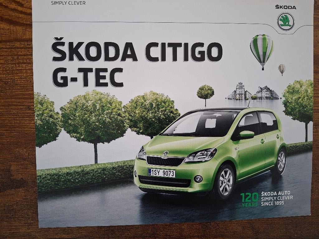 SKODA  CITIGO  G-TEC   12/2015, Ophalen of Verzenden, Nieuw