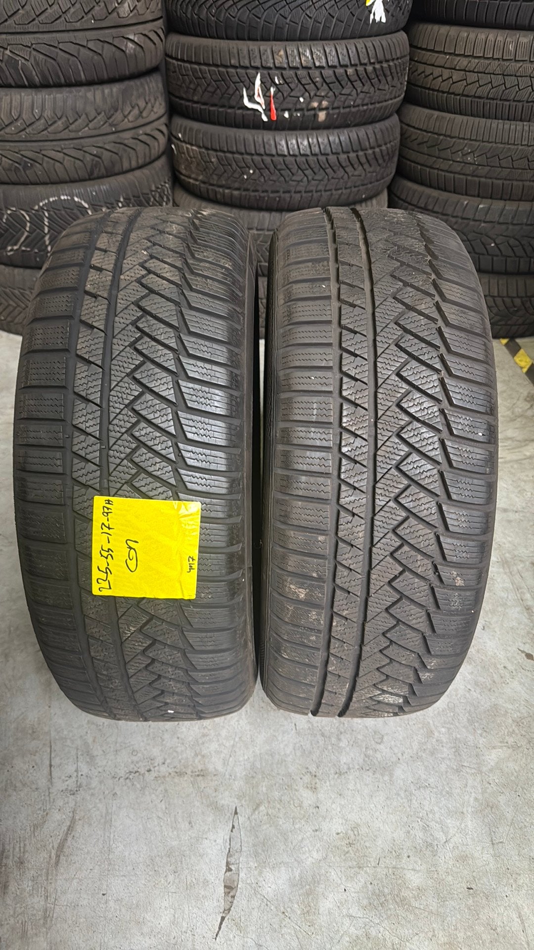 2255517 225/55/17 225/55R17 winterbanden merk Continental, Kleding | Dames, Ophalen