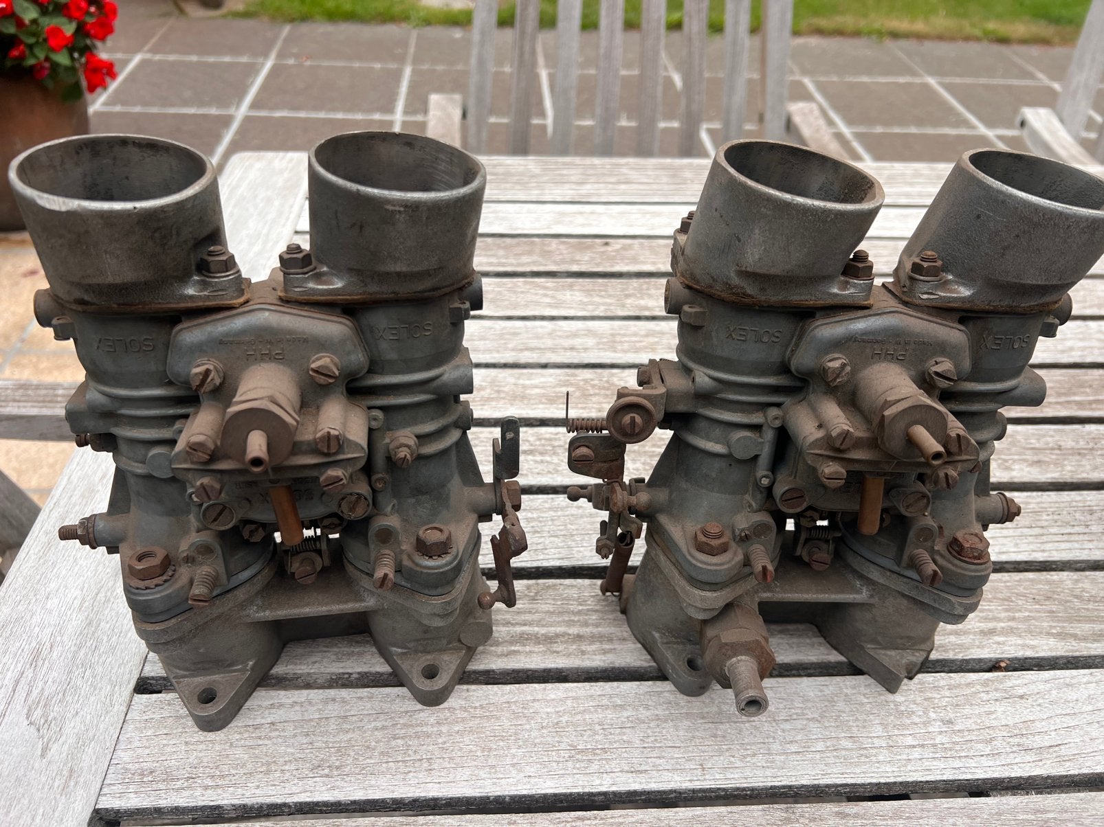 Dubbele PHH carburateurs Solex, Auto-onderdelen, Motor en Toebehoren, Gebruikt, Ophalen