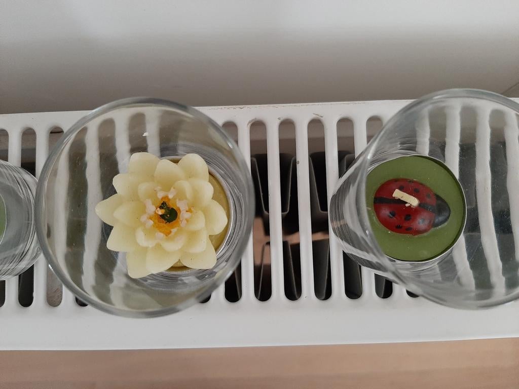 Set 5 prachtige theelichtjes, Ophalen