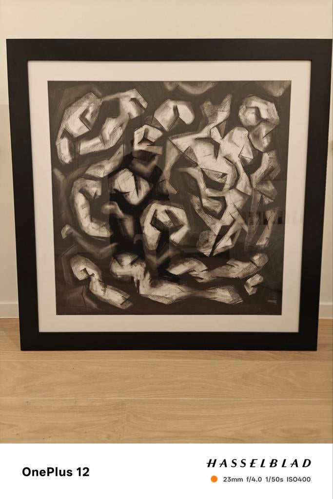 Houtskool kubisme, Antiek en Kunst, Kunst | Tekeningen en Fotografie, Ophalen
