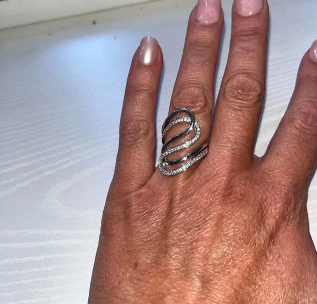 bague en argent 925 taille 54, Argent, Argent