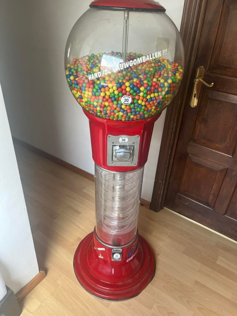 Vintage kauwgomballen automaat 150 cm, Ophalen, Gebruikt