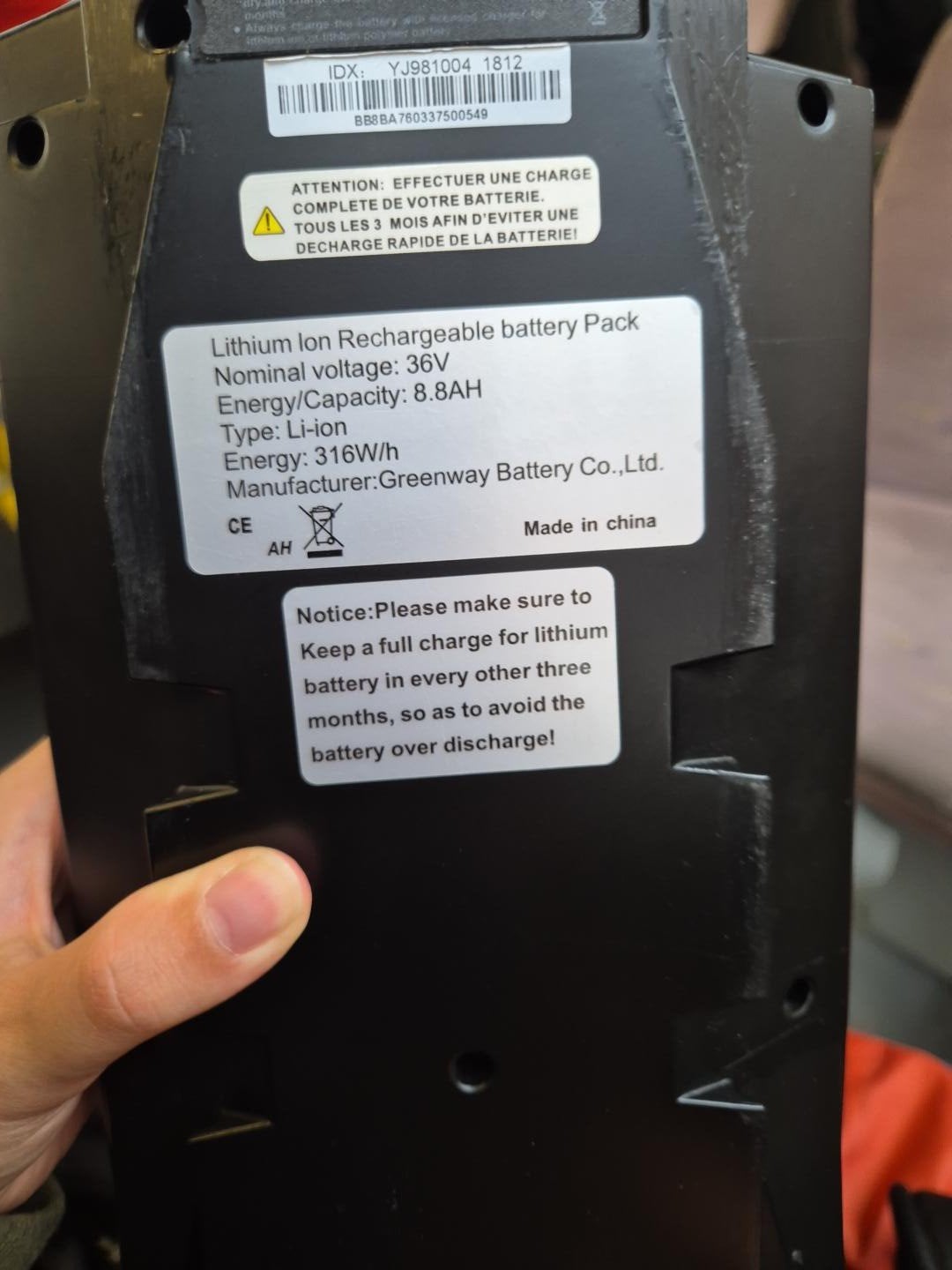 Batterie E-Mercier 36V - Batterie originale pour vélo électr, Vélos & Vélomoteurs, Accessoires vélo | Batteries de vélo, Enlèvement