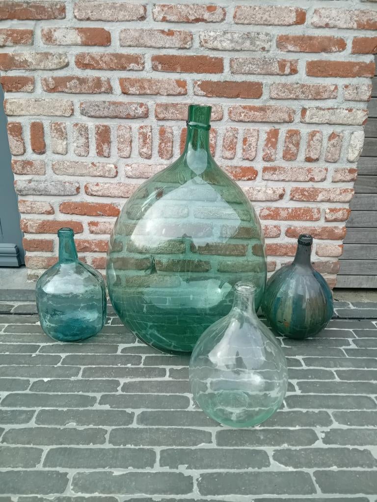 4 dame Jeanne flessen., Ophalen, Gebruikt