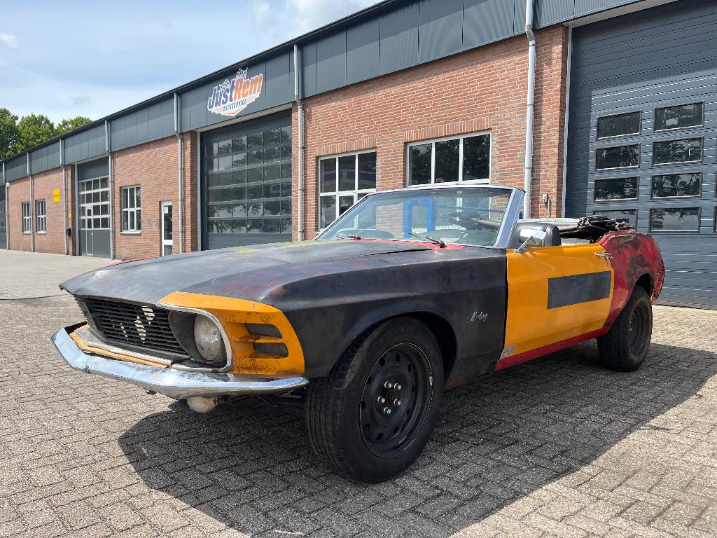 Ford Mustang cabriolet 1970, Auto's, Automaat, 4 zetels, Achterwielaandrijving, Zwart