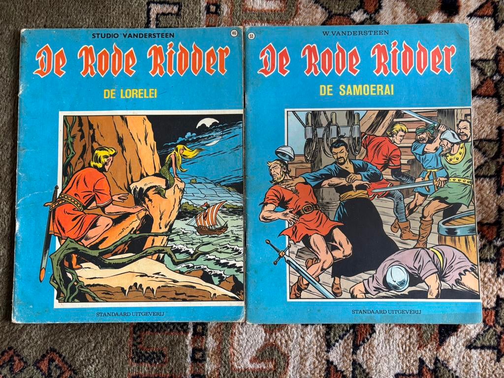 2 bandes dessinées vintage De Rode Ridder en parfait état, Plusieurs BD, Enlèvement ou Envoi, Utilisé