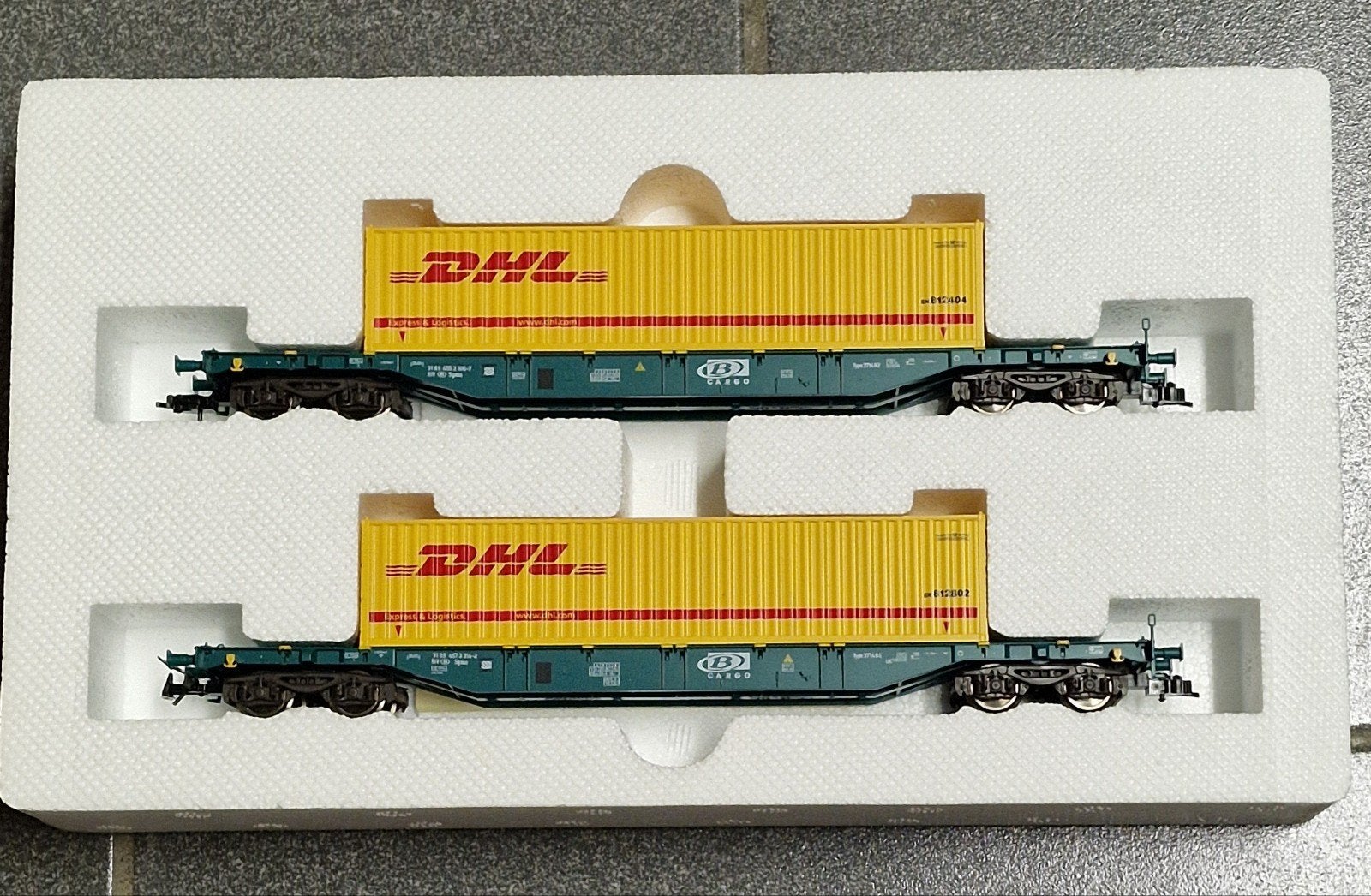 SNCB NMBS CONTAINERWAGONS  DHL, Enlèvement ou Envoi, Fleischmann