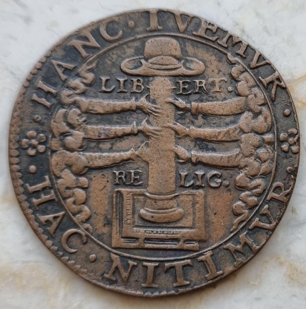 Rekenpenning 1590 (Philips II) / Vrijheid van religie, Enlèvement ou Envoi, Monnaie en vrac