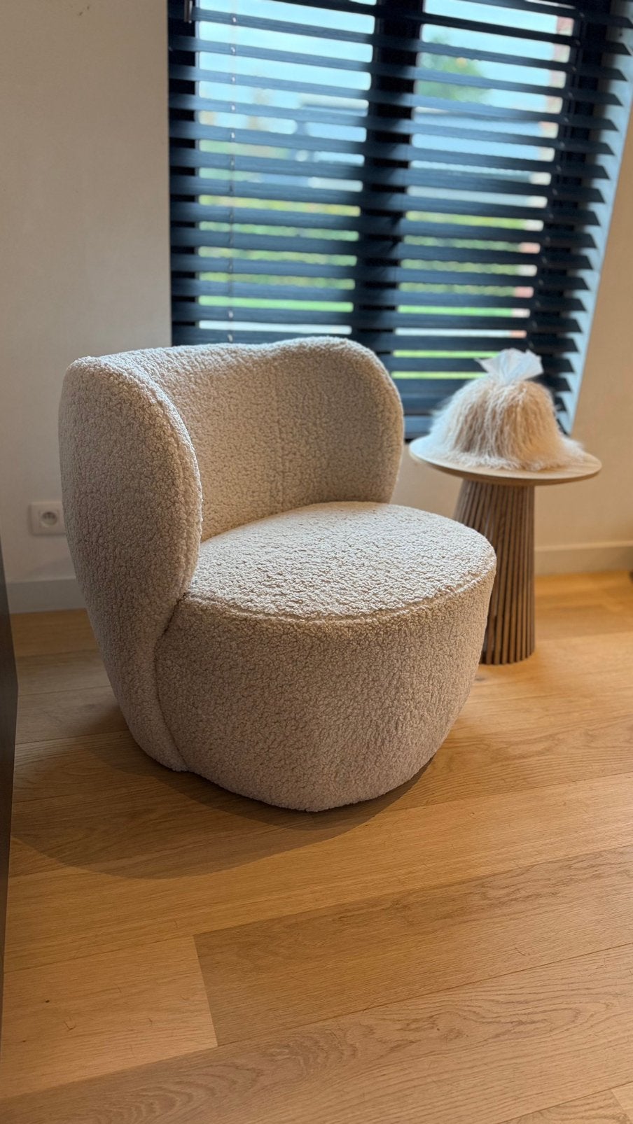 Teddy fauteuille/ eenzit ecru, Huis en Inrichting, Ophalen of Verzenden, Zo goed als nieuw