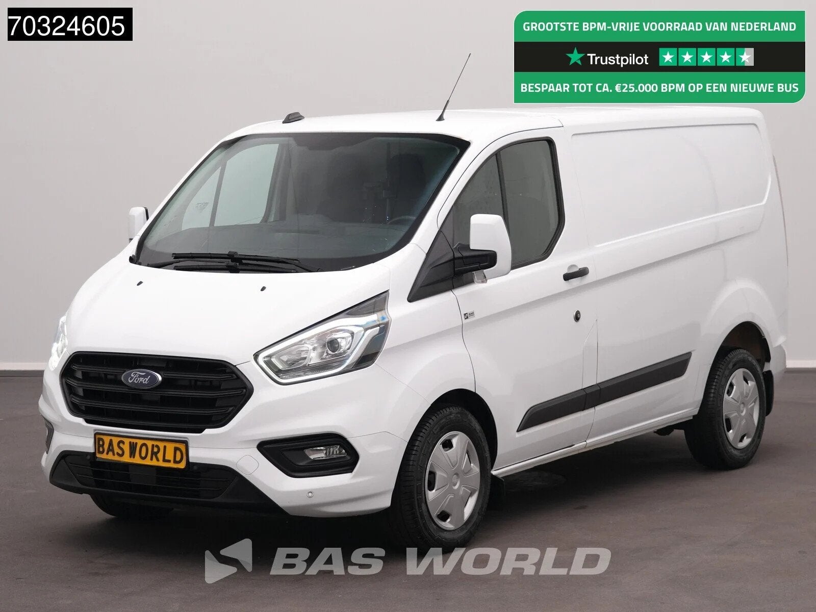 Ford Transit Custom 130PK Automaat L1H1 LED Xenon Airco Crui, Autos, Achat, Euro 6, Entreprise, 3 places