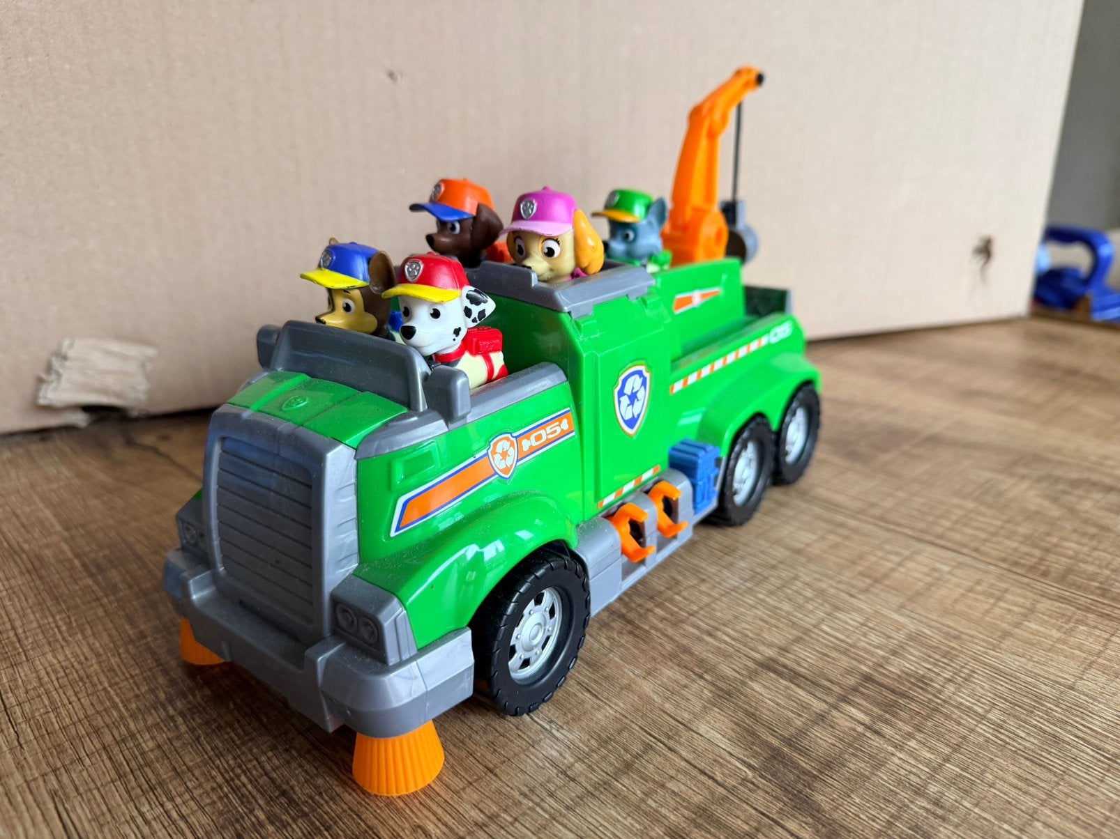Paw patrol rocky wagen, Kinderen en Baby's, Ophalen, Zo goed als nieuw