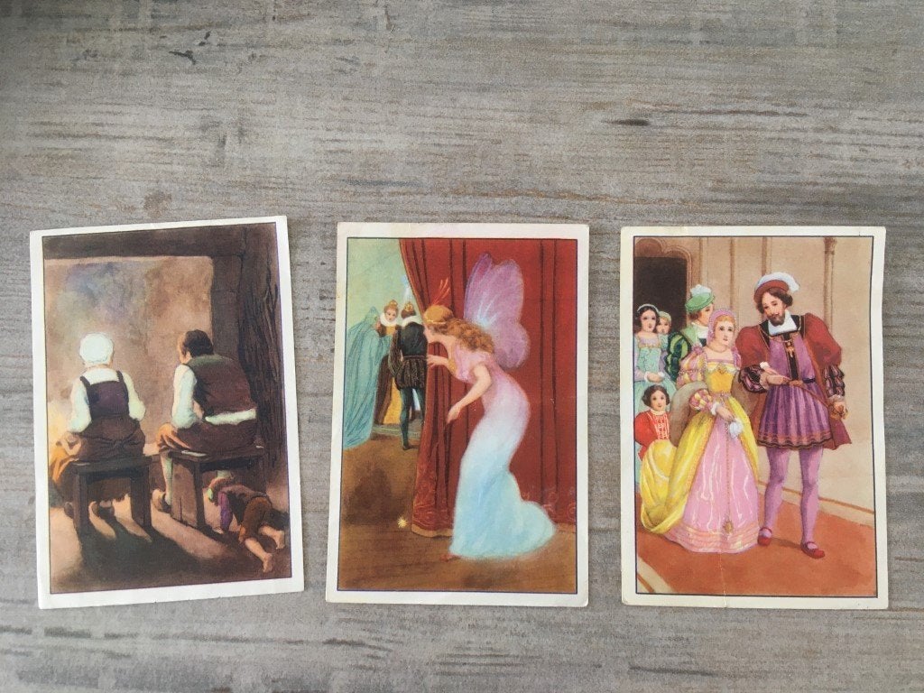 3 chromo Victoria- Kuifjes Bon - Sprookjes van Perrault, Ophalen of Verzenden