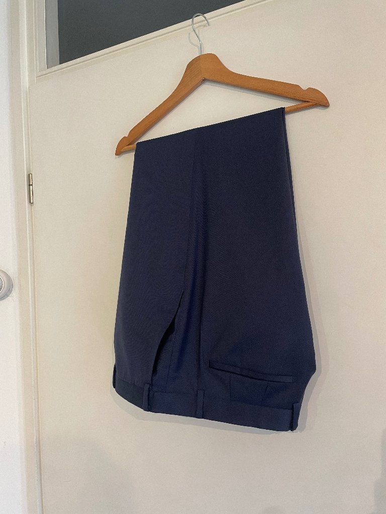 Atelier Munro wollen pantalon navy maat 52, Blauw, Ophalen of Verzenden, Zo goed als nieuw, Atelier Munro