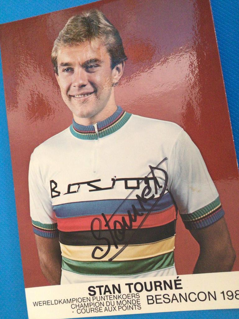 Wk wielerkaart 1980 team boston stan tourne signe, Envoi, Comme neuf