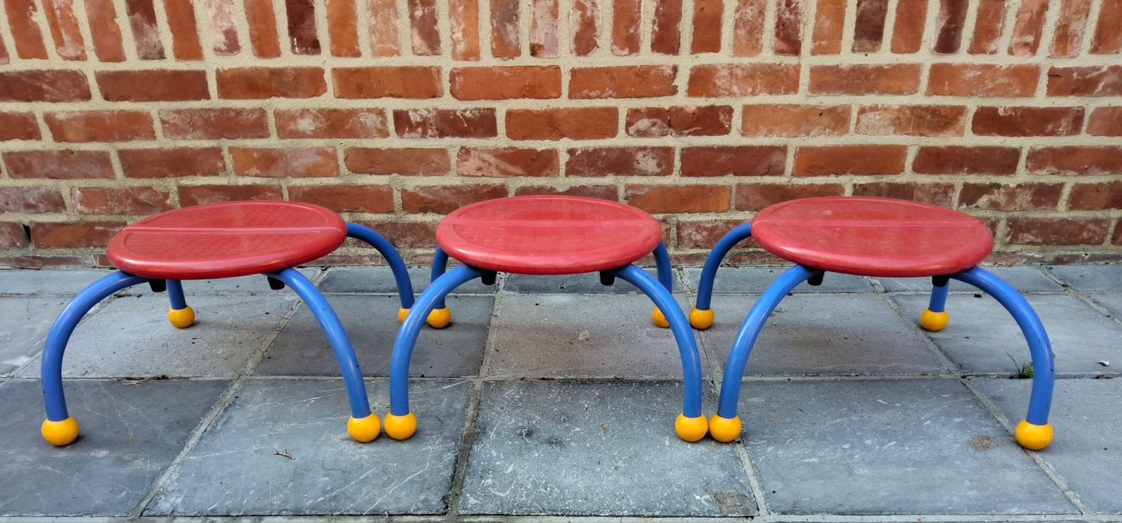 Tabourets pour enfants vintage IKEA Puzzle j 80, Enlèvement ou Envoi, Utilisé