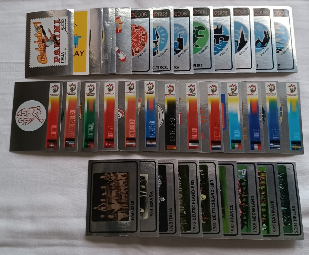 Euro 2008 Panini stickers (blinkende), Hobby en Vrije tijd, Stickers en Plaatjes, Zo goed als nieuw, Meerdere stickers, Ophalen of Verzenden