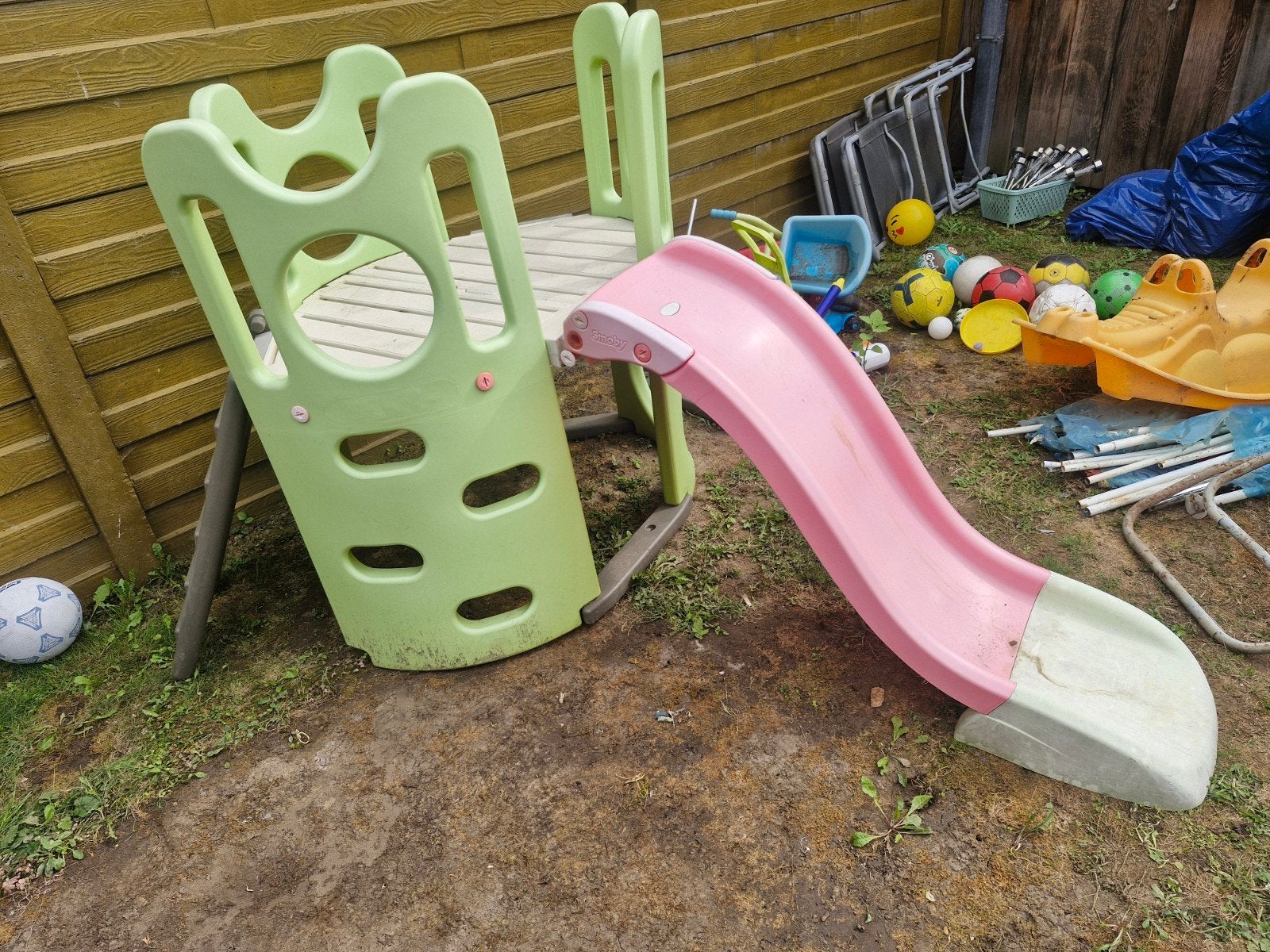Appareil d'escalade en plastique Smoby avec toboggan en bon, Smoby, Enlèvement, Toboggan