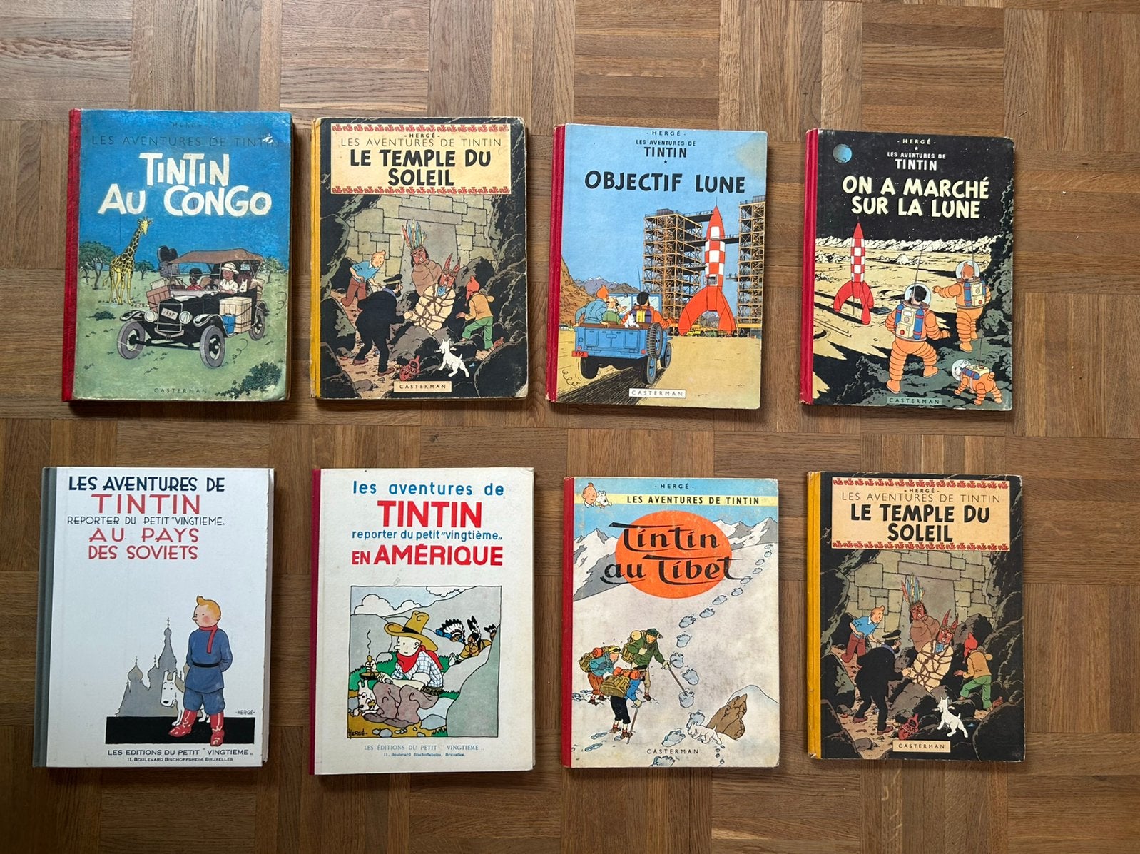 Très beau lot d'albums de Tintin, Plusieurs BD, Enlèvement, Utilisé