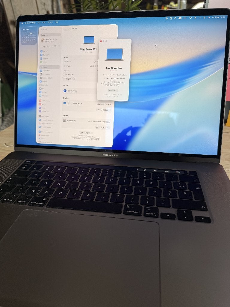 MacBook Pro 16", i7 model 2019, 512 GB, 16 pouces, Utilisé, Azerty