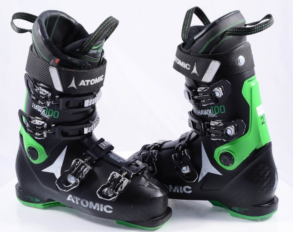 40,5; 41 EU skischoenen ATOMIC HAWX PRIME 100, BLACK/green, Gebruikt, Verzenden, Schoenen, Carve