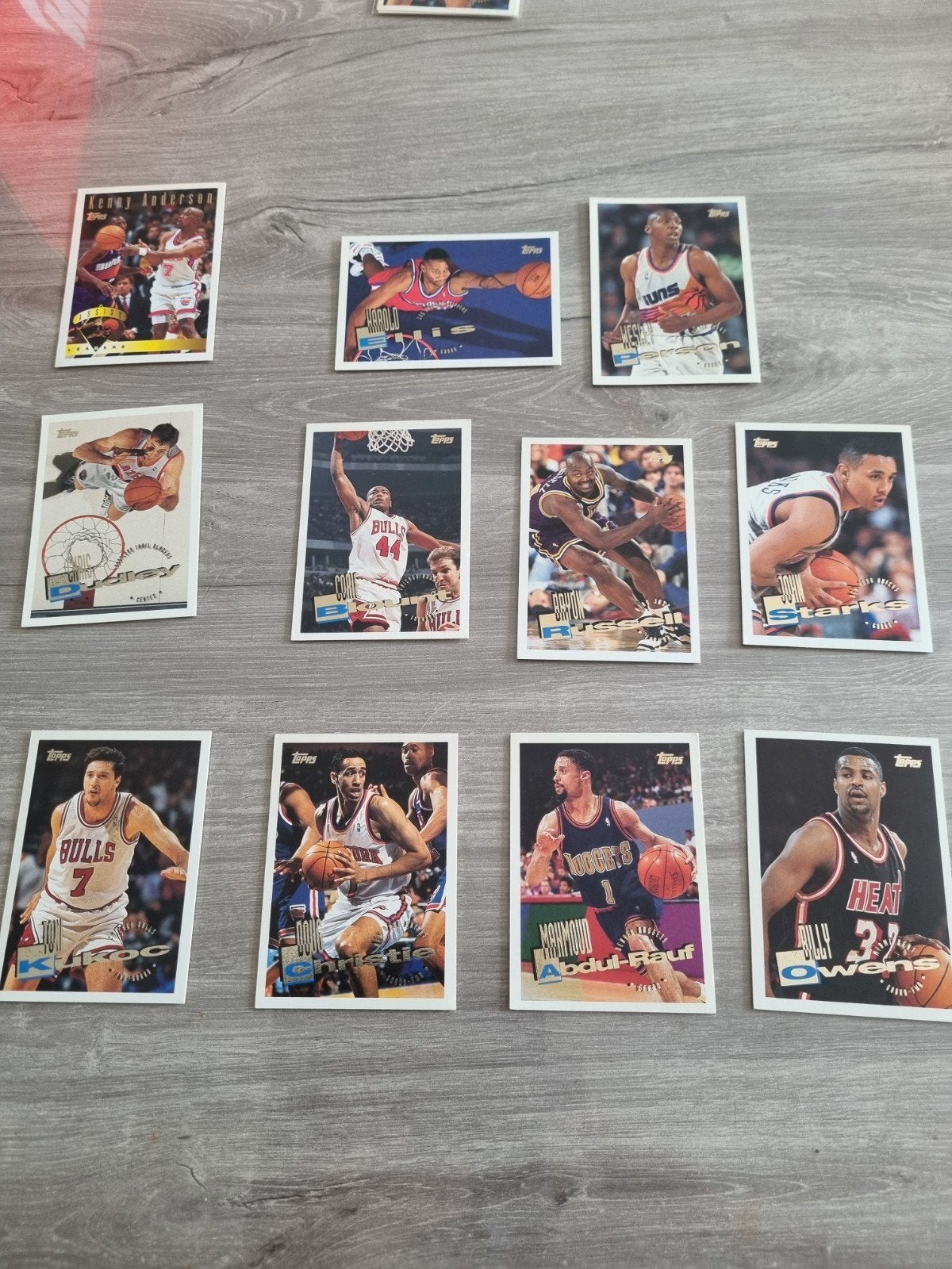 Topps 95-96, Ophalen of Verzenden, Gebruikt, Meerdere plaatjes