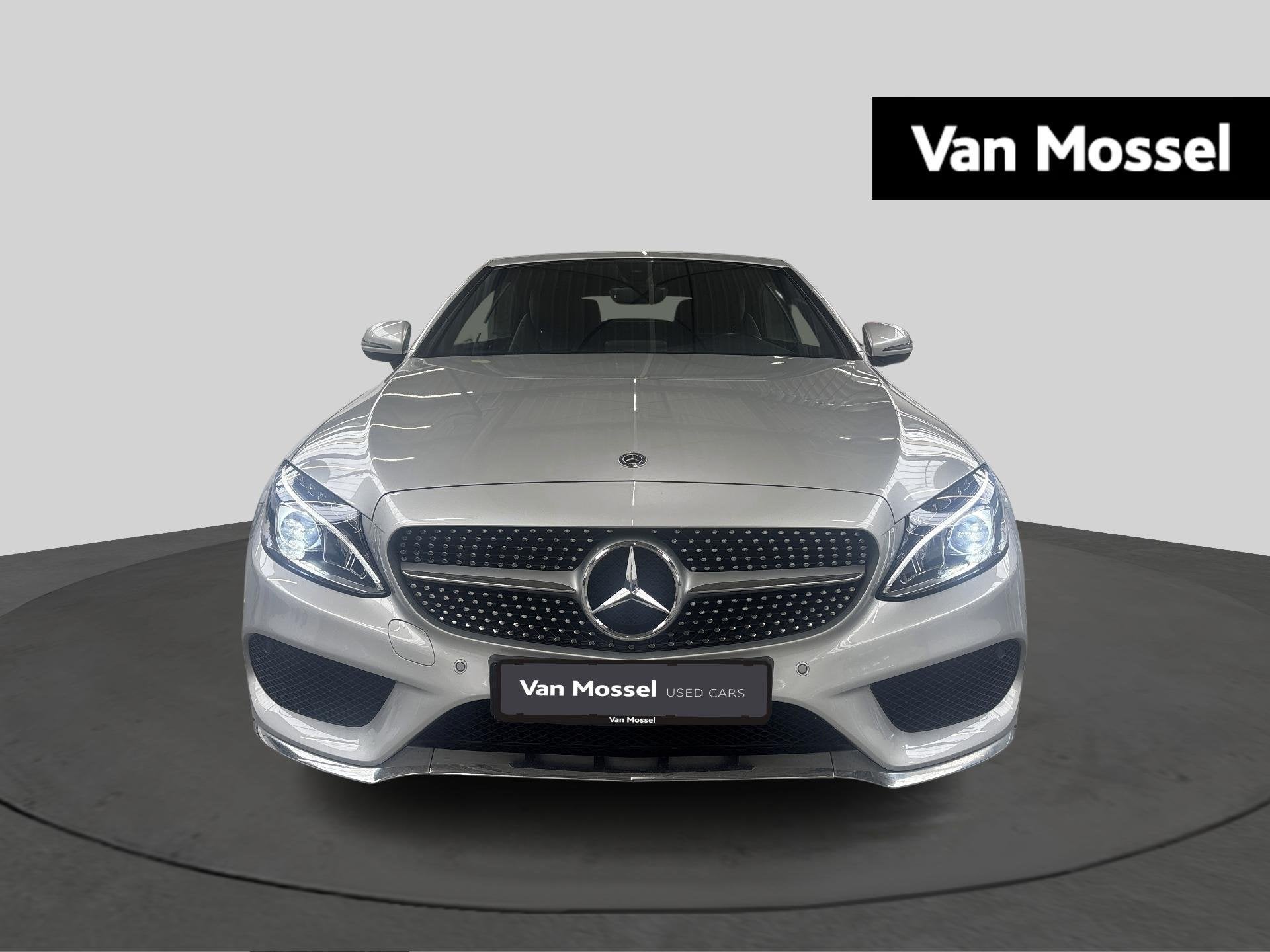 Mercedes-Benz C-Klasse 220d Cabriolet + AMG LINE + LEDER + C, Argent ou Gris, Entreprise, Cabriolet, Carnet d'entretien