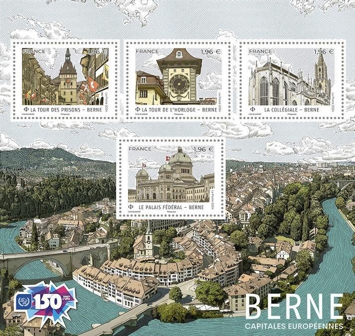 Frankrijk Berne Capitales Européennes Jaar 2024 Postfris, Postzegels en Munten, Ophalen of Verzenden, Postfris