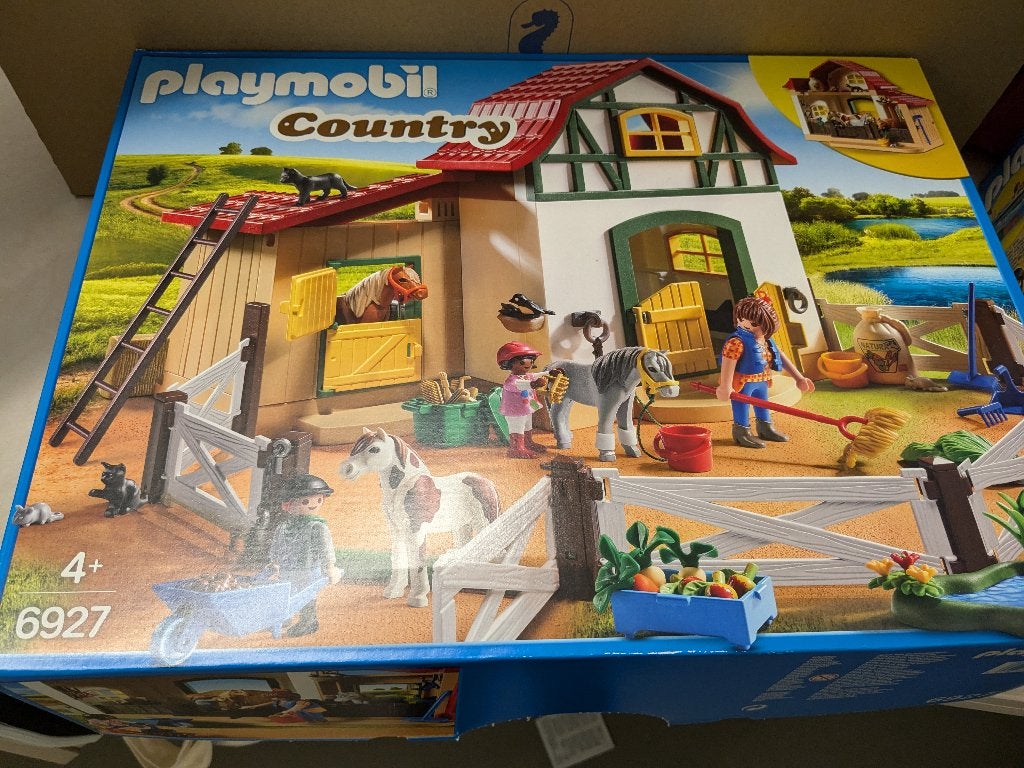 Playmobil Paardenstal Country 6927, Ophalen, Gebouw, Complete set, Zo goed als nieuw