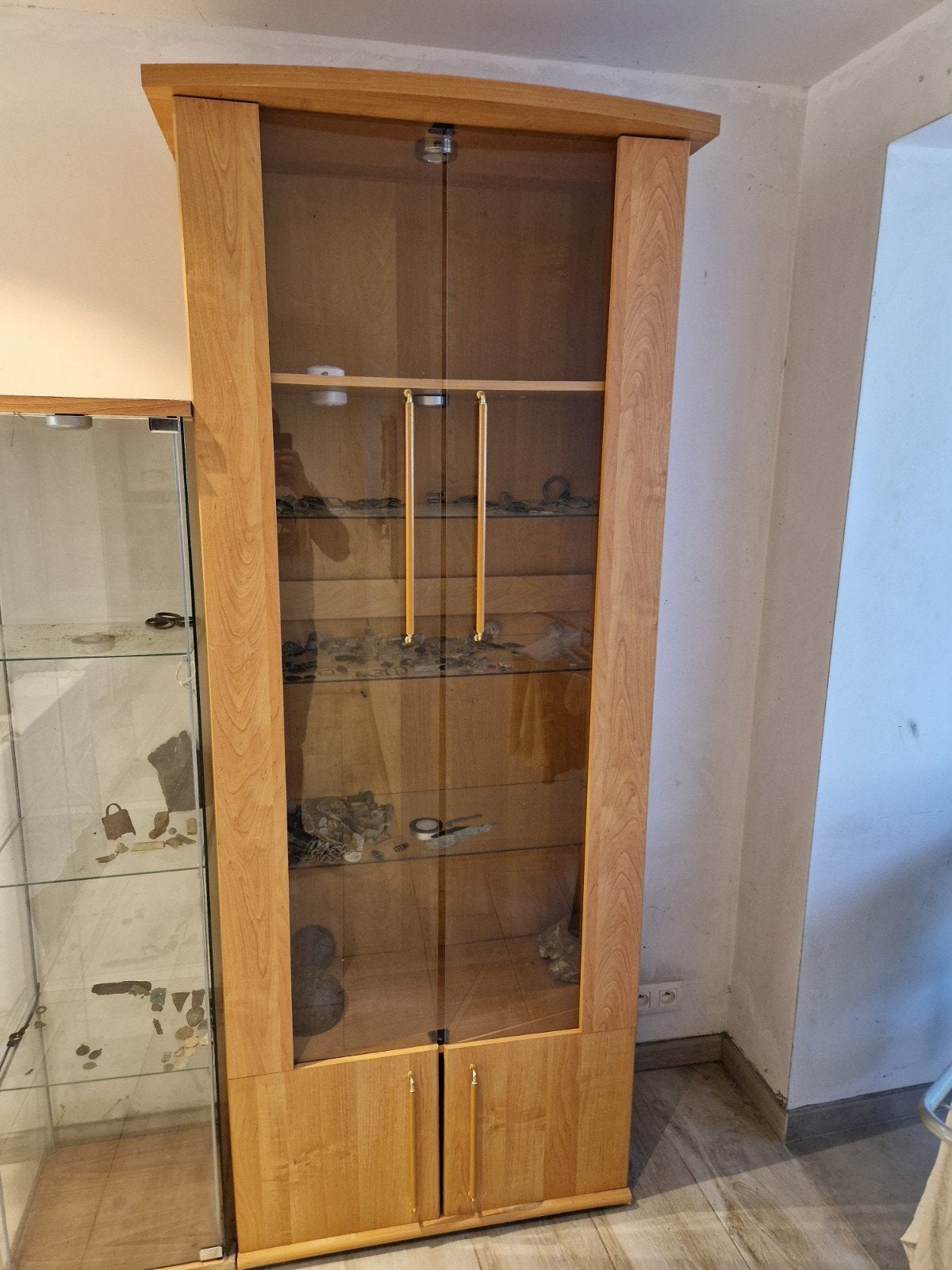 vitrine bois et vitres., Maison & Meubles, Enlèvement ou Envoi