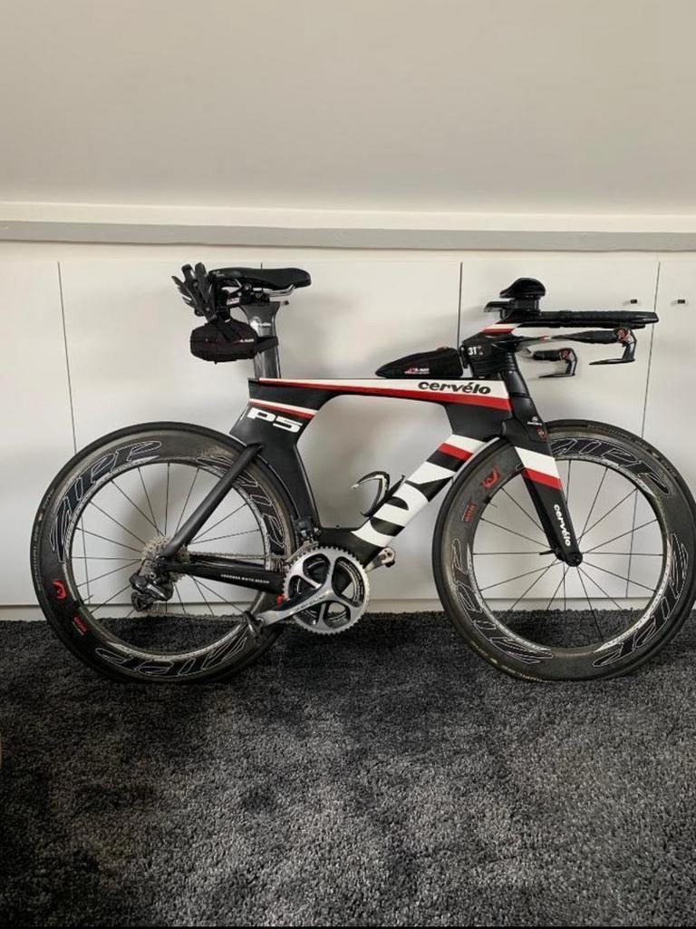 Cervelo P5 TT/ Triathlon Mt 54, Fietsen en Brommers, 28 inch, Gebruikt, Carbon, Heren