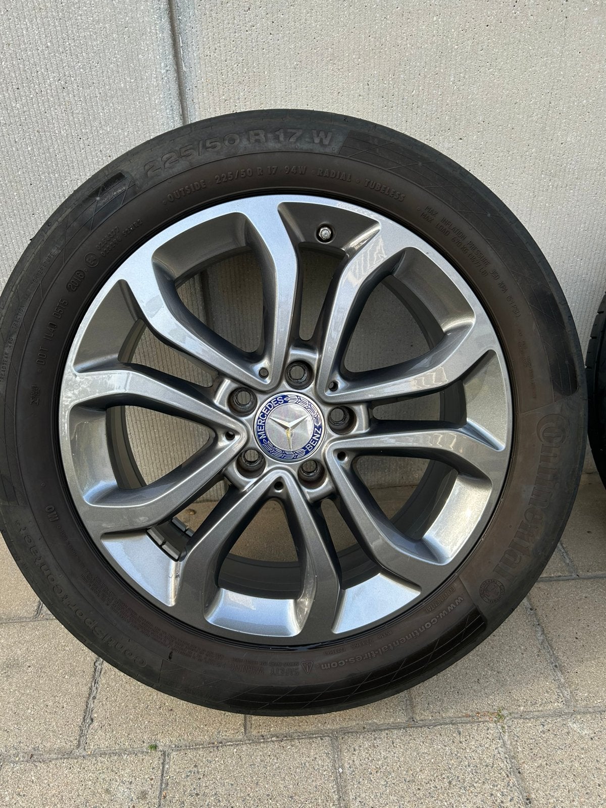 Pneus d'été pour Mercedes 225/50R17, Autos : Pièces & Accessoires, Pneus et Jantes, Pneus été, 17 pouces, Enlèvement