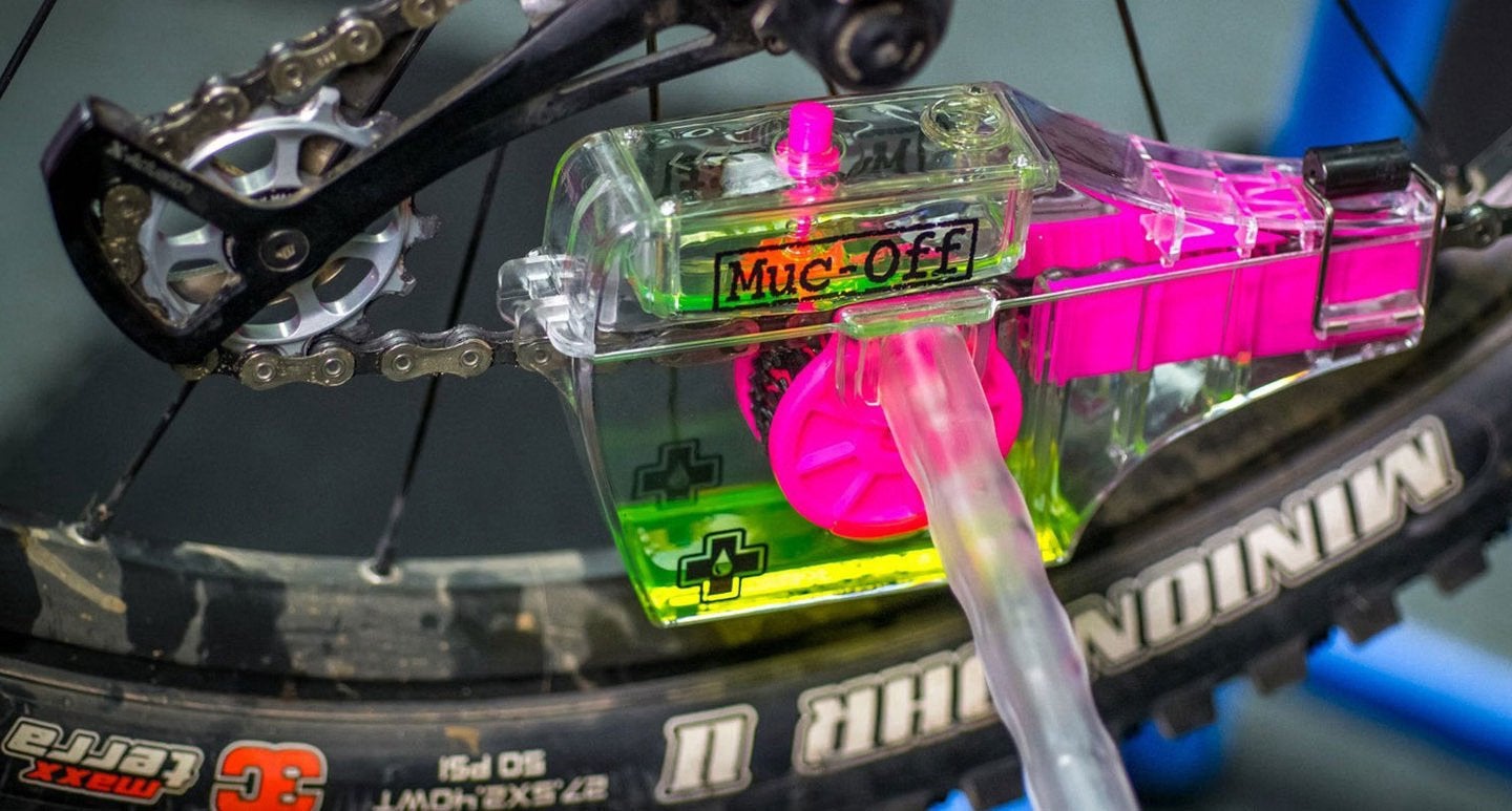 MUC-OFF Nettoyeur de chaine X3 DIRTY CHAIN MACHINE, Fietsen en Brommers, Ophalen of Verzenden, Gebruikt