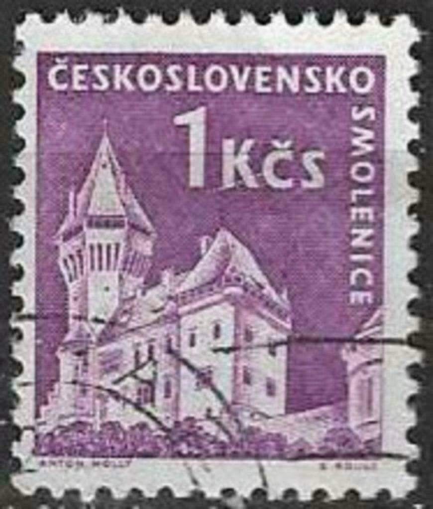 Tchécoslovaquie 1960 - Yvert 1074 - Châteaux - Smoleni (ST), Envoi, Affranchi