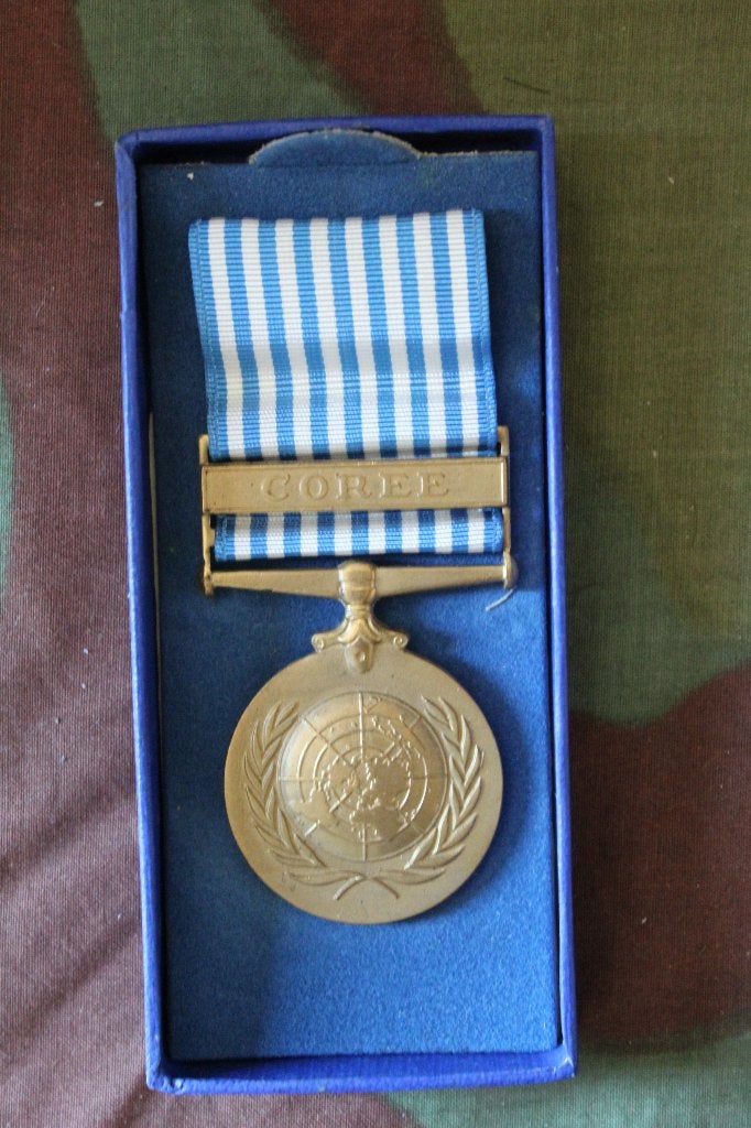 United Nations servic medaille Korea, Verzamelen, Militaria | Algemeen, Ophalen of Verzenden, Landmacht, Lintje, Medaille of Wings