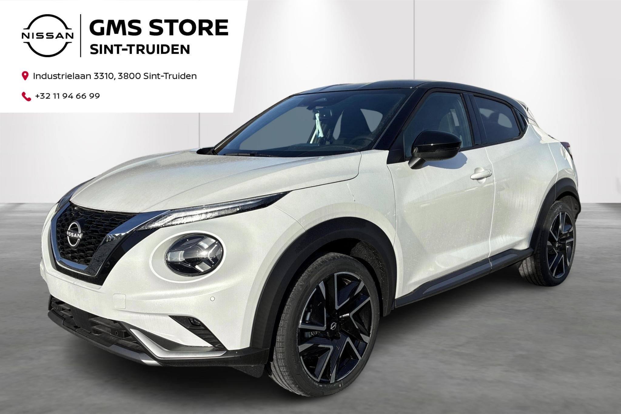 Nissan Juke 1.0 DIG-T 114 N-Design airco, apple carplay, nav, Auto's, Voorwielaandrijving, Stof, 1250 kg, Zwart