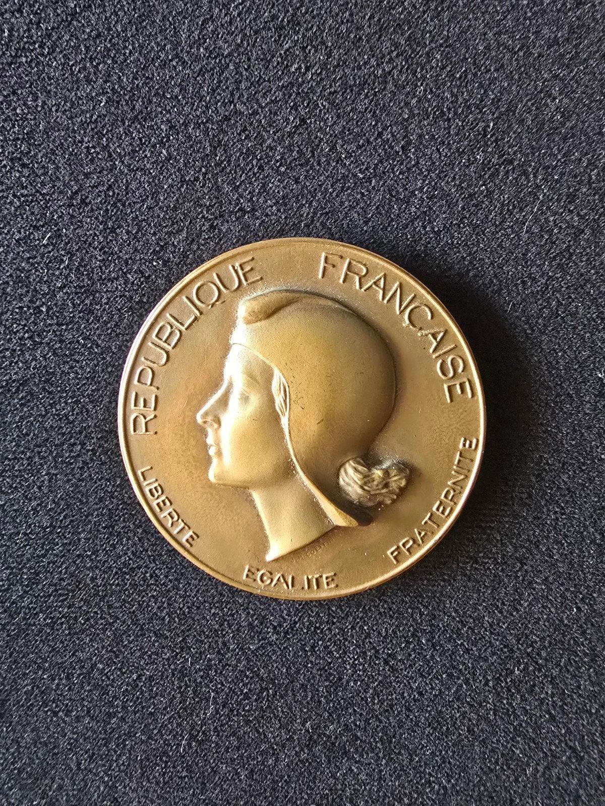 Medaille Frankrijk, plaatsvervanger van Noord-Valbrun, brons, Ophalen of Verzenden, Brons