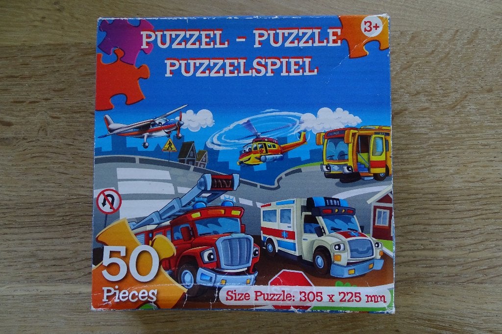 Puzzel voertuigen 50 stuks, Ophalen of Verzenden, 10 tot 50 stukjes, Gebruikt
