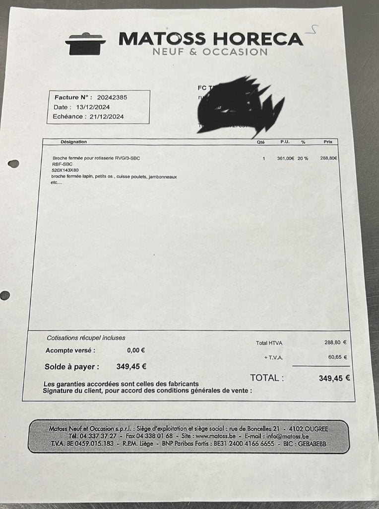 Rotissoire pro neuve, Enlèvement, Neuf, sans emballage, Fours, Fours à micro-ondes et Fours à vapeur