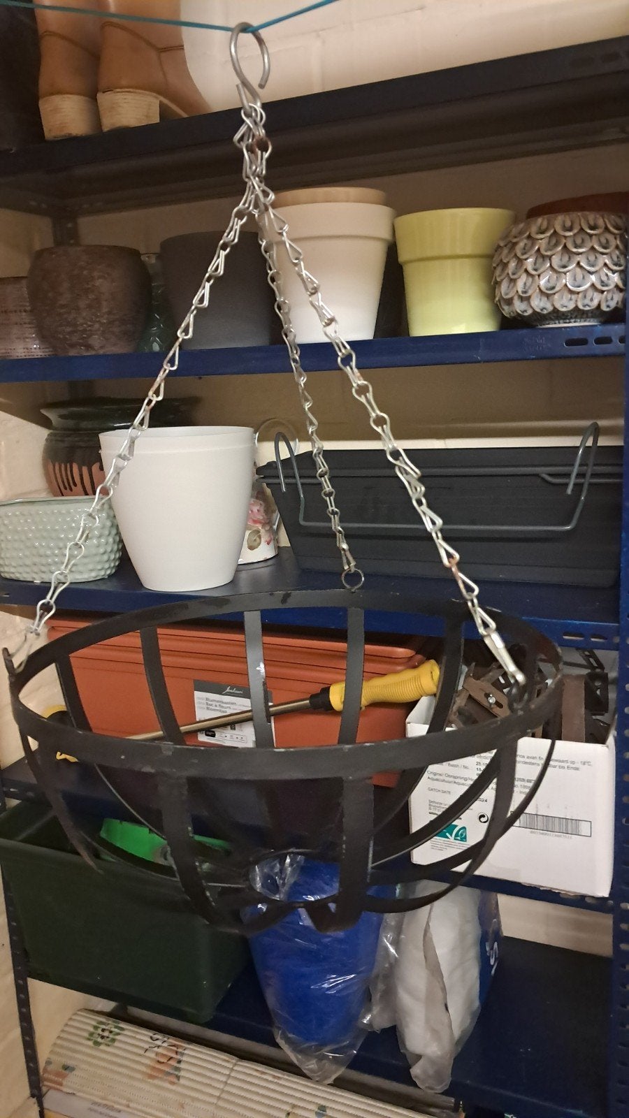 Nieuwe metalen hangmand., Tuin en Terras, Ophalen of Verzenden, Nieuw