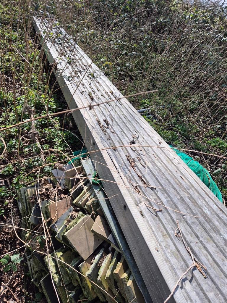 Loopbrug steiger 8m, Doe-het-zelf en Bouw, Steigers, Ophalen