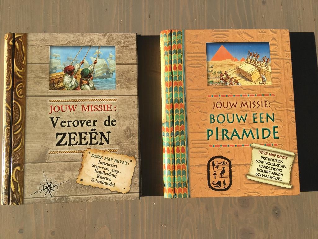 2x JOUW MISSIE: bouw een piramide + verover de zeëen (NIEUW), Ophalen of Verzenden, Nieuw, Nicholas Harris, Non-fictie