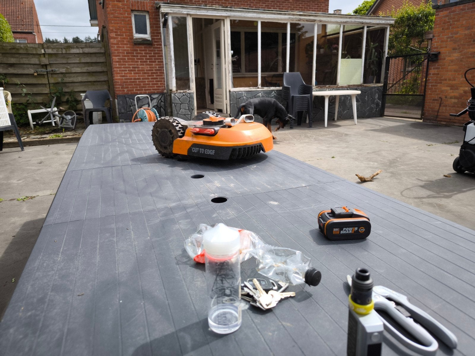 worx robot wr141E m500, Ophalen