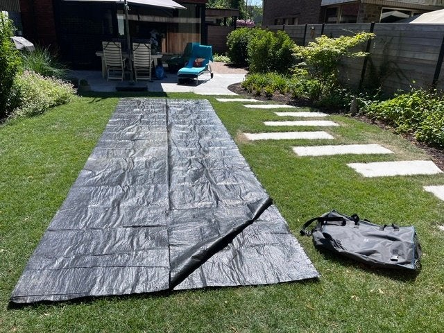 Gronddoek (voor)tent 600 x 400 cm, Ophalen, Gebruikt