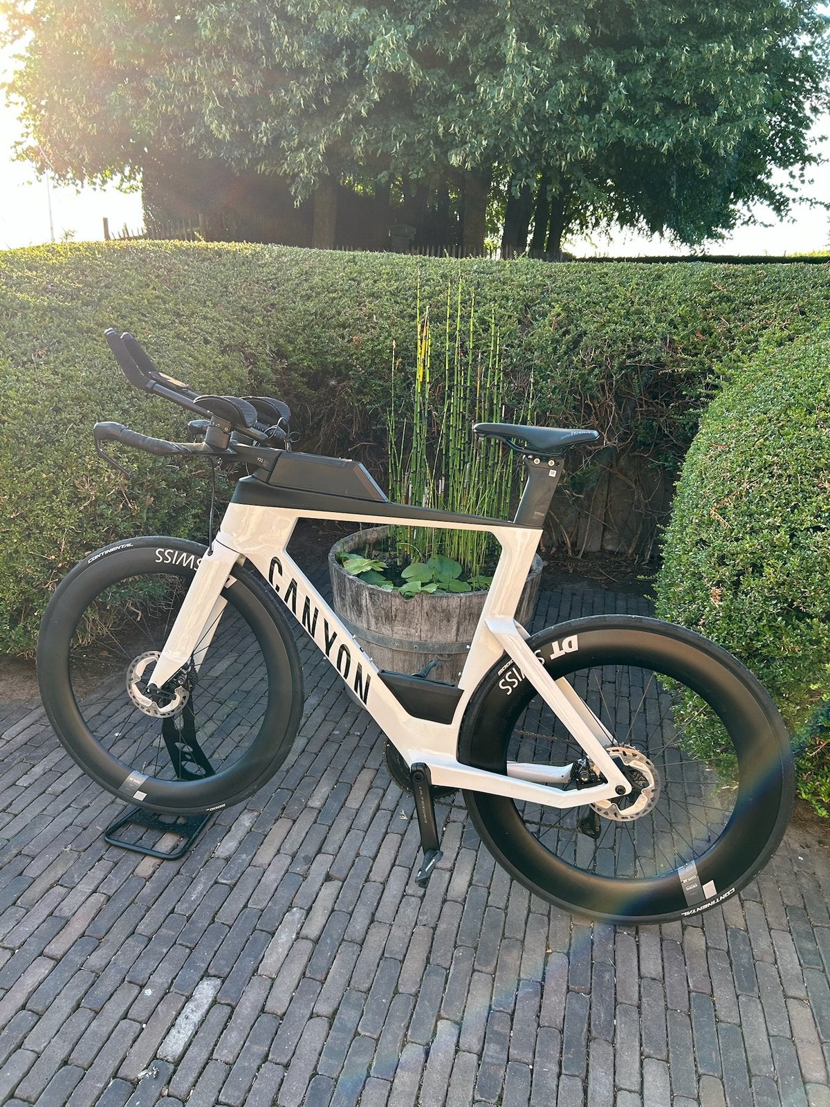 Canyon Speedmax CF 8 Disc Di2 - White - Large, Fietsen en Brommers, Ophalen, Zo goed als nieuw