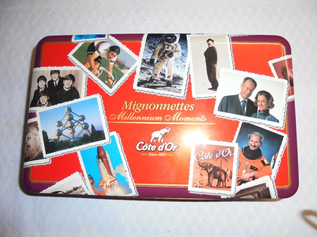 Blikken doos Côte d'Or 'Mignonettes Millennium Moments', Ophalen of Verzenden, Zo goed als nieuw, Overige, Overige merken