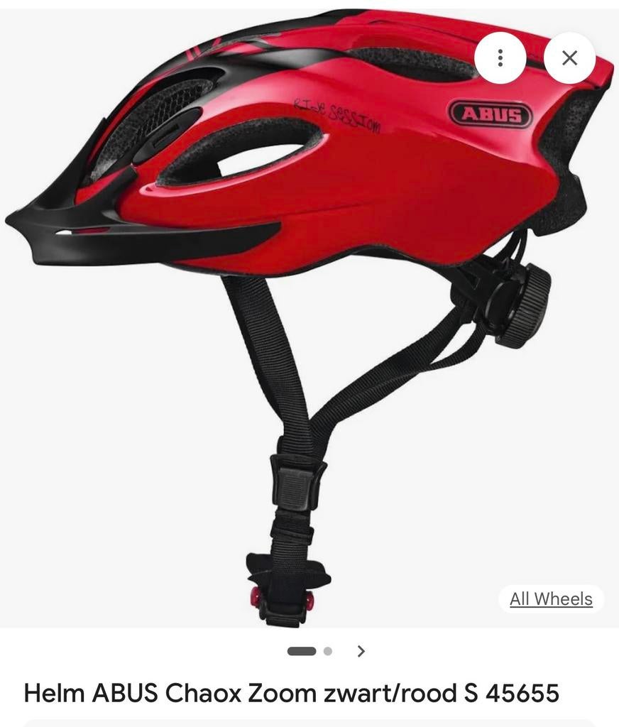 Abus Chaox zoom helm S, Fietsen en Brommers, Ophalen, Zo goed als nieuw, S
