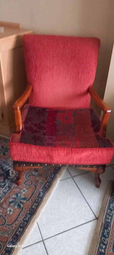 Fauteuil, Enlèvement, Utilisé, Tissus